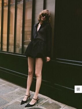 Mango Bubble Mini Skirt